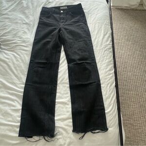 Mango Black High Waisted Jeans